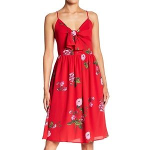 Tie Front Crepe Dress